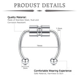 Fake Piercing Magnetic Nose Ring Hoop Septum Non Piercing Nose Clip Rock Hip Hoop Stainless Steel Punk Body Jewelry
