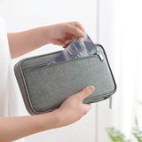 Family Travel Document Organizer Capacious Passport Holder Wallet