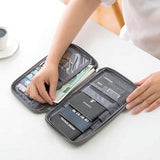 Family Travel Document Organizer Capacious Passport Holder Wallet