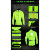 Fashion Tour De France Breathable Bicycle Cycle Waterproof Raincoat