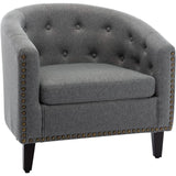 Faux Leather Club Chair Bucket Chair Upholstered Tub Chair