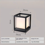 Waterproof Energy-saving Pillar Light For Outdoor Use With Power Connection