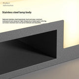 Modern Minimalist Outdoor Solar-powered Stainless Steel Waterproof Courtyard Lights