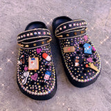 Women's Bling Clogs - Soft Summer Garden Sandals