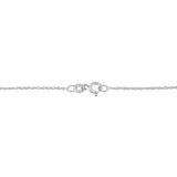 .925 Sterling Silver 4 Cttw Round-Cut Double Row Composite Diamond Heart 18" Pendant Necklace (K-L Color, I1-I2 Clarity)