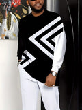 Fashionable Mens Long-Sleeve Pants Sports Suit
