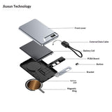 Ultra-thin Aluminum Alloy Magnetic Wireless Charging External Battery Power Bank