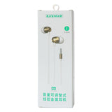 Round-hole Digital Version Wired In-ear Headphones