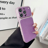 New Leather-texture Precision-holed Matte Drop-resistant Case
