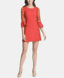 Kensie Women's Lace-Trim Bell-Sleeve Dress, Size 6