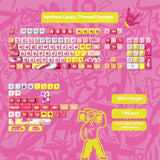 Sublimation Cute Cartoon Pig Party Theme Height Keycap Full Set