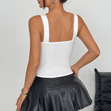 Fishtail-neckline Outerwear Camisole For Women