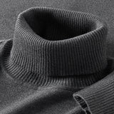 Mens Thermal Turtleneck Sweater For Layering Under Knitwear