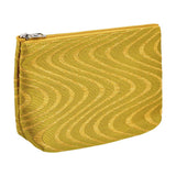 Eklips Yellow Wavy Makeup Bag for Travel & Vanity