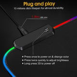 Luminous RGB Mouse Pad Colorful Game Large Size Thickened Non-slip