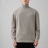 Autumn Winter Solid Color Loose Fit Thick Warm Inner Knit Base Layer