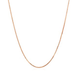 14k Rose Gold Classic Box Chain 0.8mm