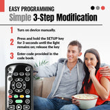 Anderic Substitute For Channel Master CM7500GB16rem Digital TV Tuner Converter Remote Control [RRCM7500]
