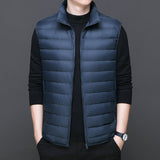 Winter Short Thermal Duck Down Lightweight Puffer Vest