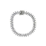 Cubic Zirconium Tennis Bracelet Sterling Silver