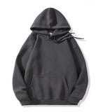 Loose-fitting Versatile Drawstring Casual Hooded Sweatshirt For Fall And Winter