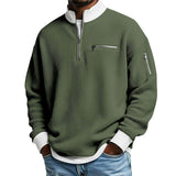 Mens Sports Zip-Up Long-Sleeve Sweatshirt