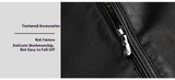 Thin Fleece-lined Soft Leather Jacket For Dad