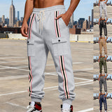 Outdoor Sports Trend Workwear Webbing Retro Loose-fit Sweatpants