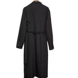 Irregular Japanese-style Long Trench Coat For Men