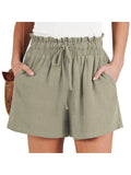 Solid-color Loose-fitting Casual Fashionable Shorts
