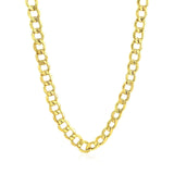 6.1mm 10k Yellow Gold Curb Chain