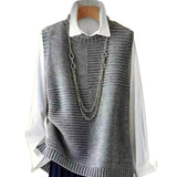Womens Elegant Sleeveless Knitted Vest Top