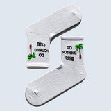 Carnaval Socks 7-Pair Slogan Design Socks Set - Comfortable Casual Socks for Fashion-Conscious Individuals