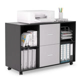 File Cabinet 2 Drawers Wooden Lateral Filling Cabinet