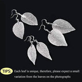 Filigree Long Leaf Dangle Earrings