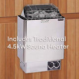 Finnmark FD-5 Trinity XL 4-Person Home Infrared & Steam Sauna Combo [FD-KN005] (SAK37258)