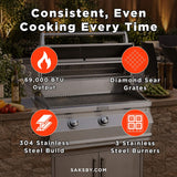 Fire Magic Choice 36-Inch Multi-User Built-In Grill With Analog Thermometer [CM650I-RT1N/P] (SAK15978)