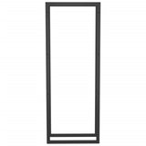 Firewood Rack Matt Black 19.7"x11"x52" Steel