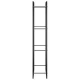Firewood Rack Matt Black 19.7"x11"x52" Steel