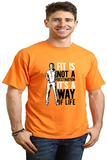 Fit is not a destination Men's Bamboo Viscose/Organic Cotton Short Sleeve Graphic T-Shirt