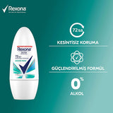 Rexona Shower Fresh Roll-On Deodorant - 72 Hour Odor & Wetness Protection for Women | Long Lasting Antiperspirant