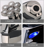 7D Cordless Shaver Hair Trimmer Men’s 5-In-1 Electric Head Shaver Razor Men Wet