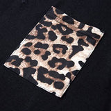 Women's Summer Tank Tops Leopard Pocket Sleeveless Blouse