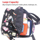 Floral Print Backpack Waterproof Knapsack