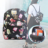 Floral Print Backpack Waterproof Knapsack