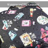 Floral Print Backpack Waterproof Knapsack