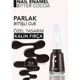 Flormar Nail Enamel Glossy Nail Polish 514 Bitter Cocoa 11ml