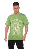 Fly To The Moon Men's Bamboo Viscose/Organic Cotton Short Sleeve Graphic T-Shirt