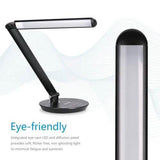 Foldable AC LED Desk Table Lamp Adjustable Touch Reading USB Rechargeable Port
