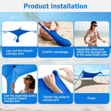 Foldable Beach Canopy Tent Collapsible Shade